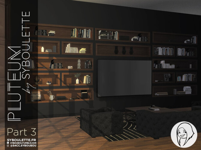 Sims 4 Pluteum living room (Part 3) by Syboubou at TSR