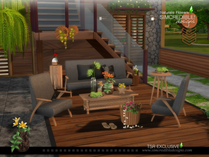 Sims 4 Naturalis Flowers by SIMcredible at TSR