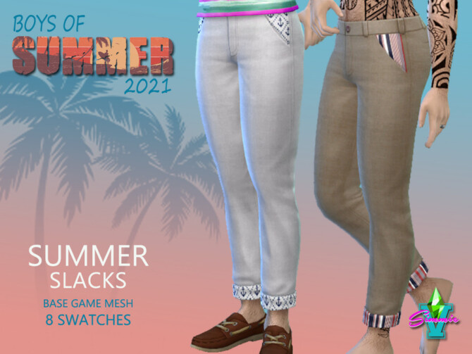 Sims 4 BoS Summer Slacks by SimmieV at TSR