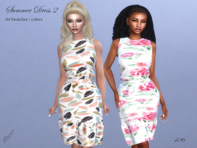 Sims 4 Summer Dress 2 by pizazz at TSR