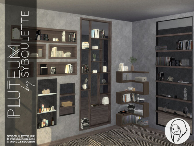 Sims 4 Pluteum living room (Part 3) by Syboubou at TSR