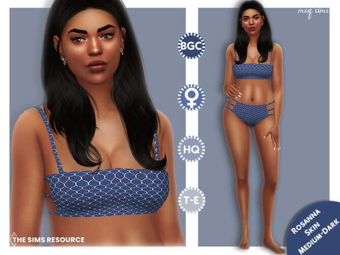 Sims 4 Rosanna Skin Medium Dark by MSQSIMS at TSR