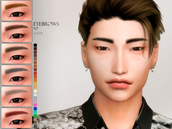 Sims 4 Eyebrows N7 by Suzue at TSR