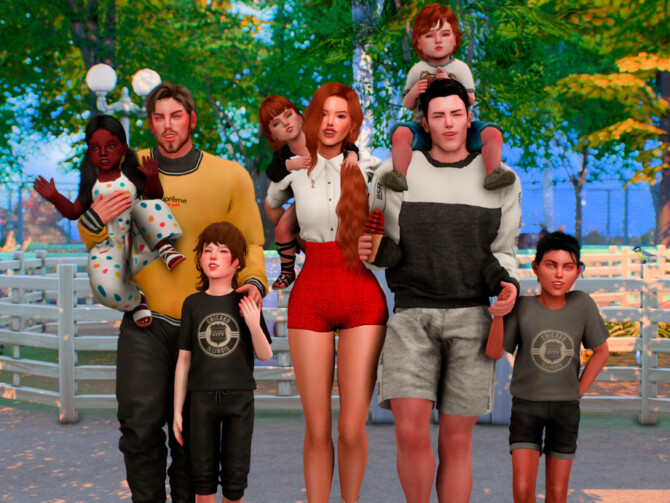 Sims 4 Good Family Day Posepack by couquett at TSR