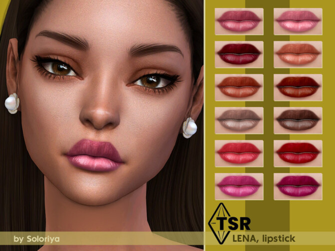 Sims 4 Lipstick Lena by soloriya at TSR
