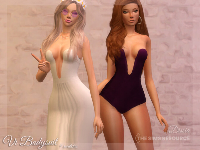 Sims 4 Vi Bodysuit by Dissia at TSR