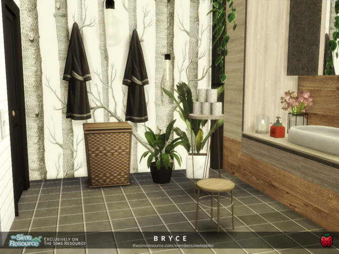 Sims 4 Bryce bathroom by melapples at TSR