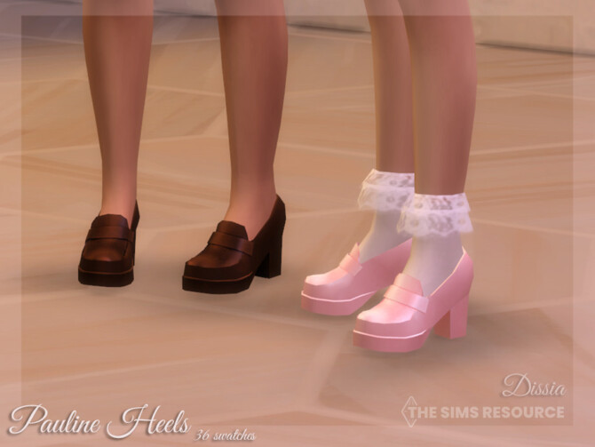 Sims 4 Pauline Heels by Dissia at TSR