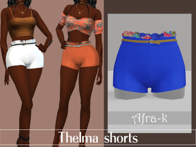 Sims 4 Thelma shorts by akaysims at TSR