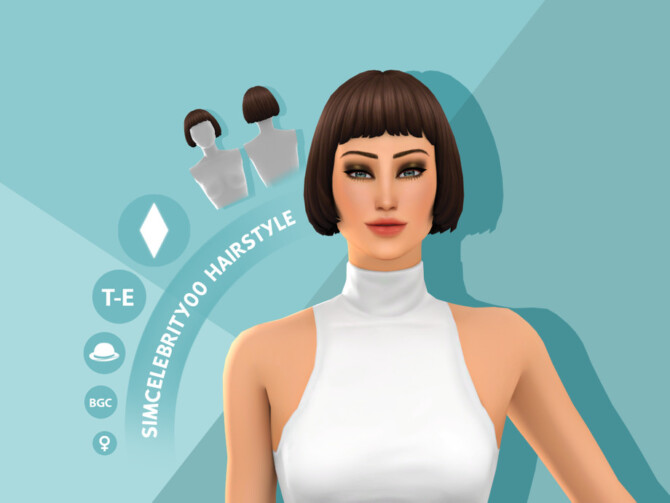 Sims 4 Miriam Hairstyle by simcelebrity00 at TSR