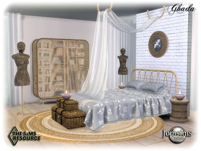 Sims 4 Ghada bedroom by jomsims at TSR