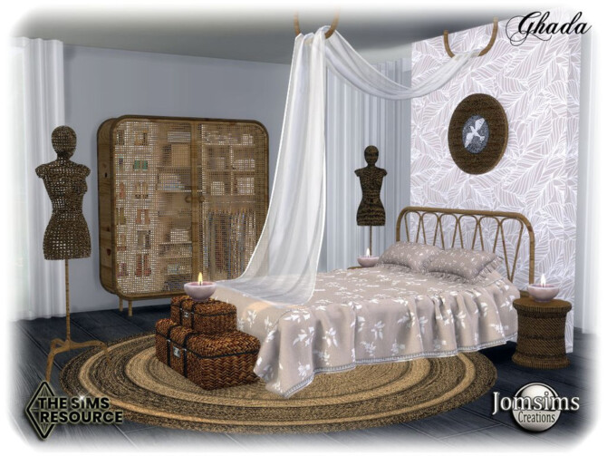 Sims 4 Ghada bedroom by jomsims at TSR