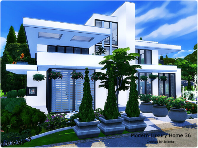Sims 4 Modern Luxury Home 36 by jolanta at TSR
