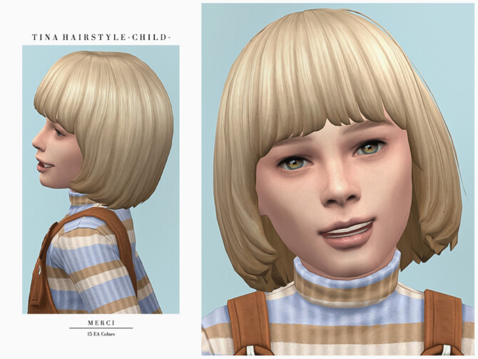 Sims 4 Tina Hairstyle Child by Merci at TSR