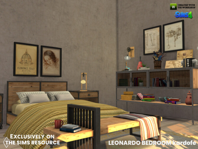 Sims 4 Leonardo Bedroom by kardofe at TSR