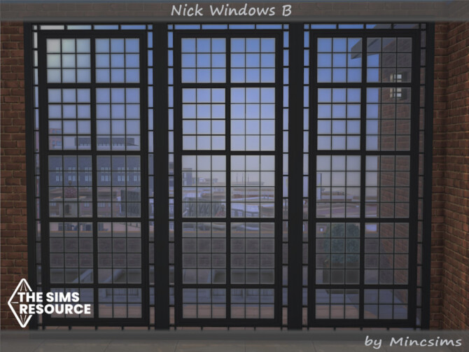 Sims 4 Nick Windows B by Mincsims at TSR