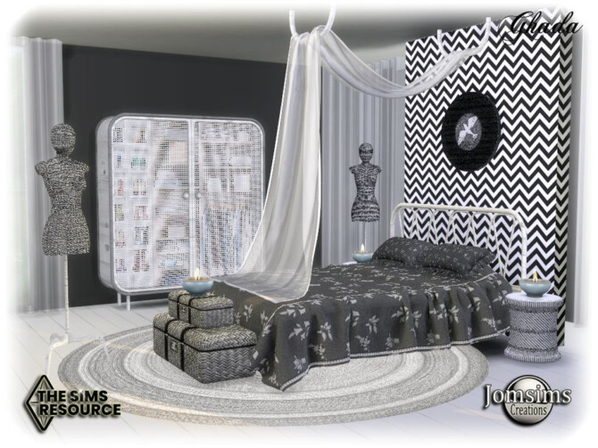 Sims 4 Ghada bedroom by jomsims at TSR