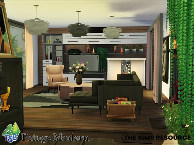 Sims 4 Prings Modern home by bozena at TSR