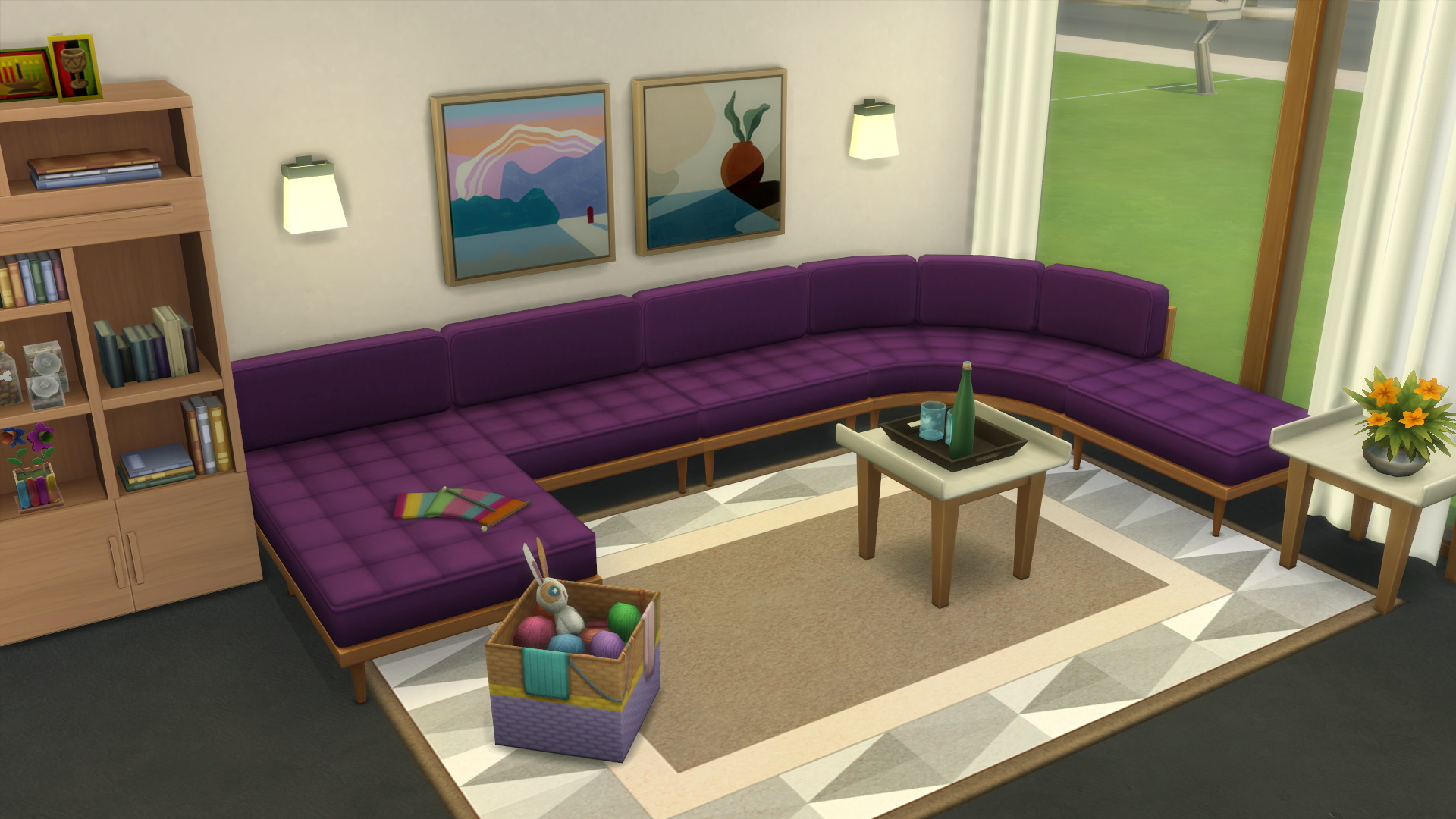 Tough And Tufted Sectional Sofa And Lounge Recolours At Mod The Sims 4   8011 