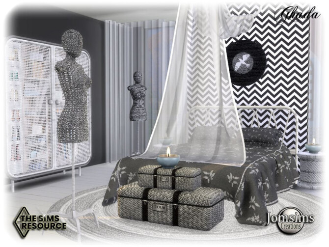 Sims 4 Ghada bedroom by jomsims at TSR