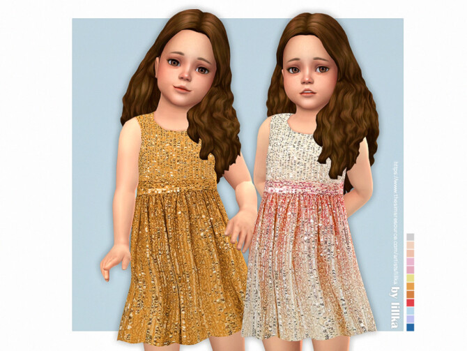 Sims 4 Sobia Dress by lillka at TSR