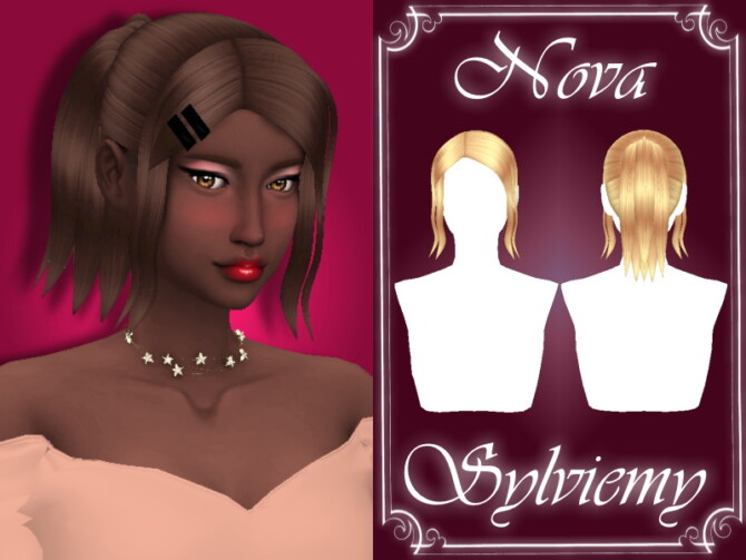 Sims 4 Nova Hairstyle Set by Sylviemy at TSR