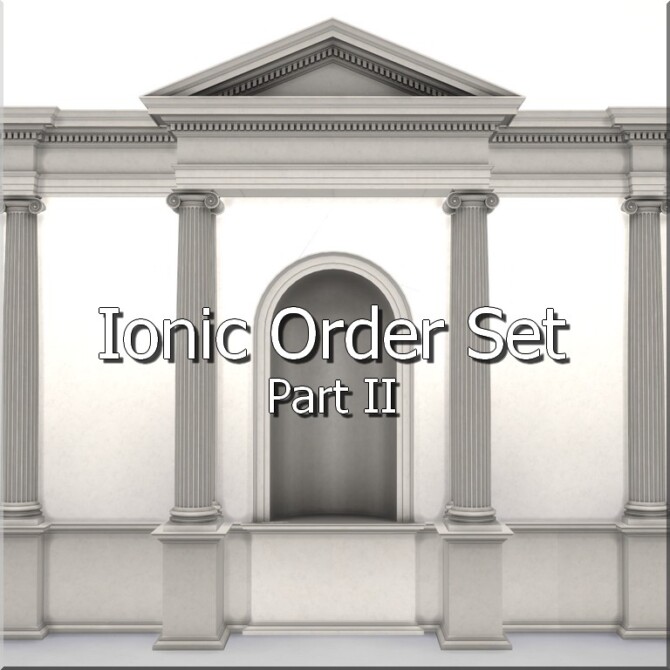 Sims 4 Ionic Order Set Part II by TheJim07 at TSR