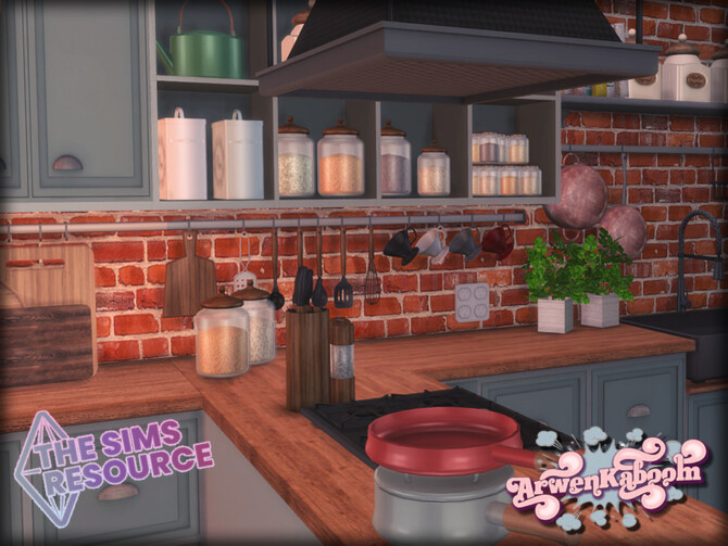 Sims 4 Elewelds Kitchen Deco by ArwenKaboom at TSR