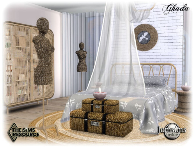 Sims 4 Ghada bedroom by jomsims at TSR