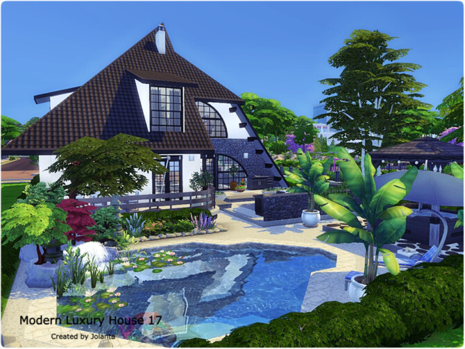 Sims 4 Modern Luxury House 17 by jolanta at TSR