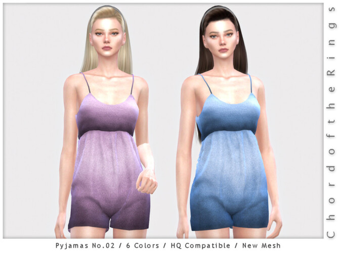 Sims 4 Pyjamas No.02 by ChordoftheRings at TSR