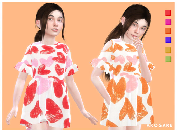 Sims 4 Dress No.36 by Akogare at TSR