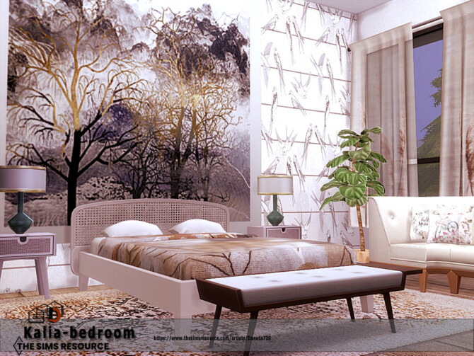 Sims 4 Kalia bedroom by Danuta720 at TSR