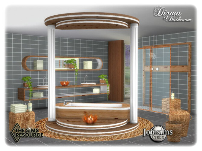 Sims 4 Dizma bathroom by jomsims at TSR