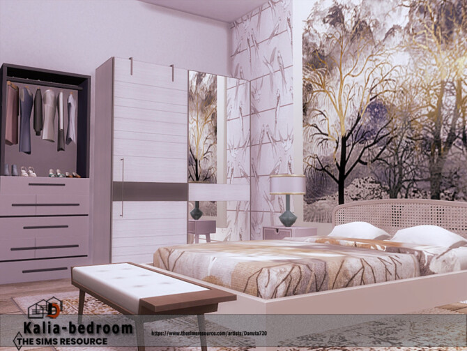 Sims 4 Kalia bedroom by Danuta720 at TSR