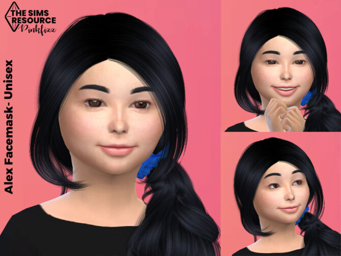 Sims 4 Alex Child Facemask by Pinkfizzzzz at TSR