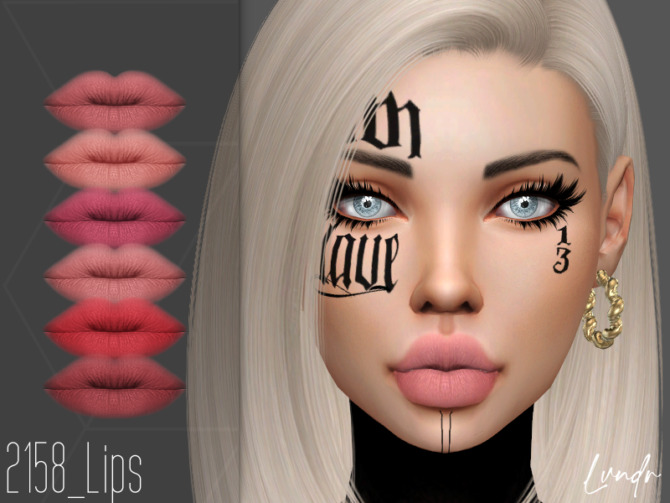 Sims 4 2158 Lipstick by LVNDRCC at TSR