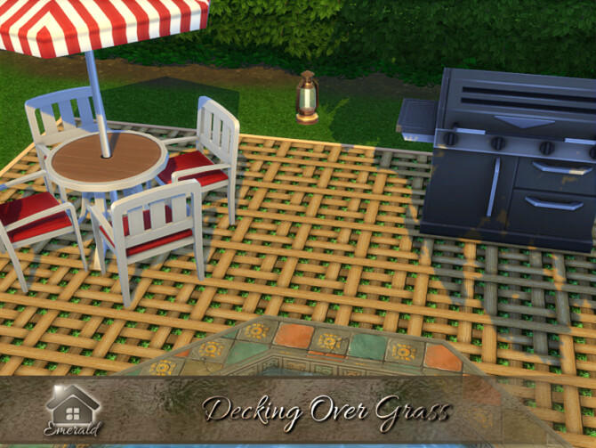Sims 4 Decking Over Grass by emerald at TSR