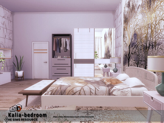 Sims 4 Kalia bedroom by Danuta720 at TSR