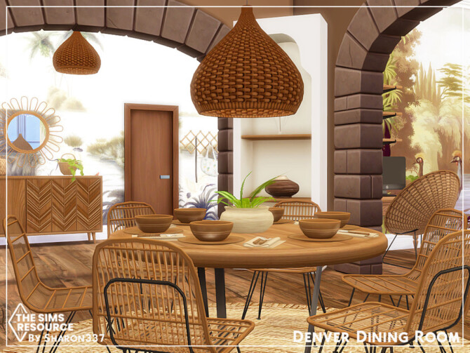 Sims 4 Denver Dining Room by sharon337 at TSR