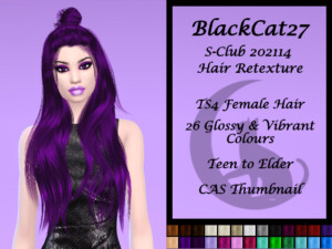 S-Club 202114 Hair Retexture by BlackCat27 at TSR