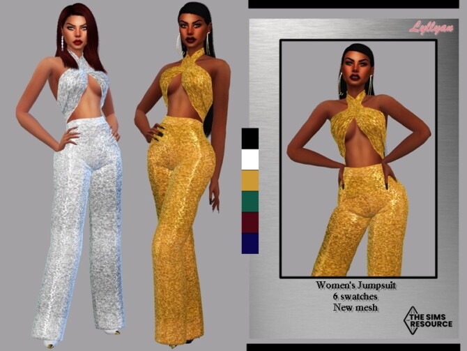 Sims 4 Womens Jumpsuit Kelly by LYLLYAN at TSR