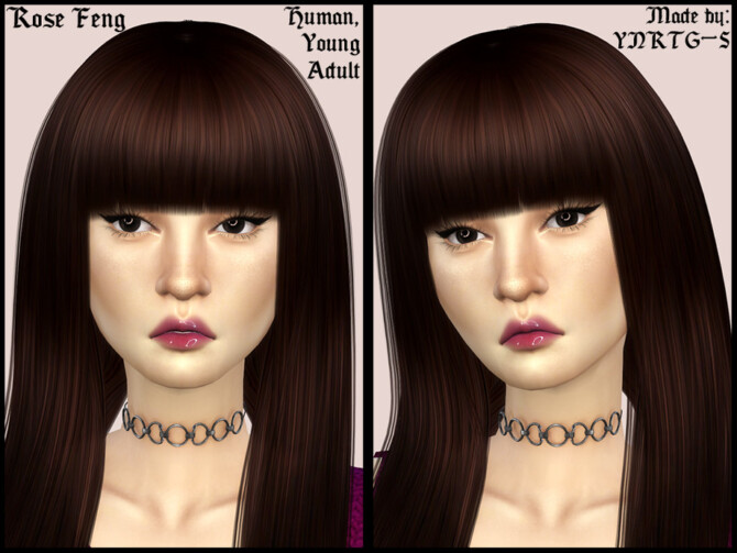 Sims 4 Rose Feng by YNRTG S at TSR