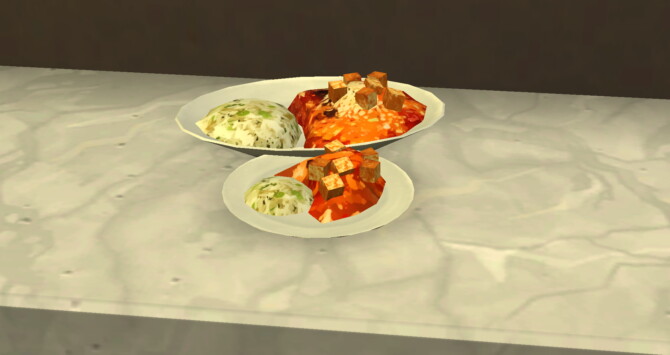 Sims 4 Ma Po Tofu Custom Recipe at Mod The Sims 4