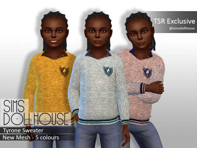 Sims 4 Tyrone Sweater by Sims Dollhouse at TSR