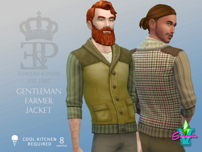 Sims 4 Edward & Piers Gentleman Farmer Jacket by SimmieV at TSR