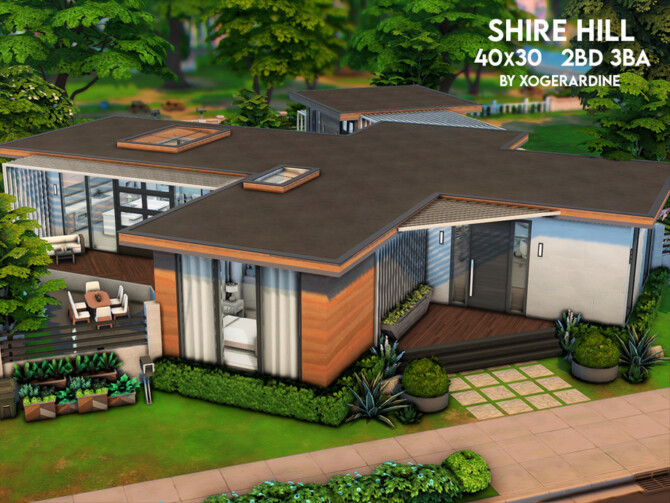 Sims 4 Shire Hill house by xogerardine at TSR