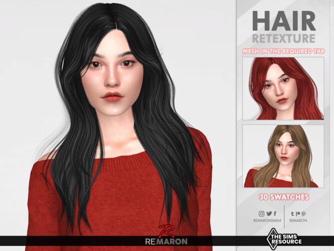 Sims 4 Tessa Hair Retexture by remaron at TSR