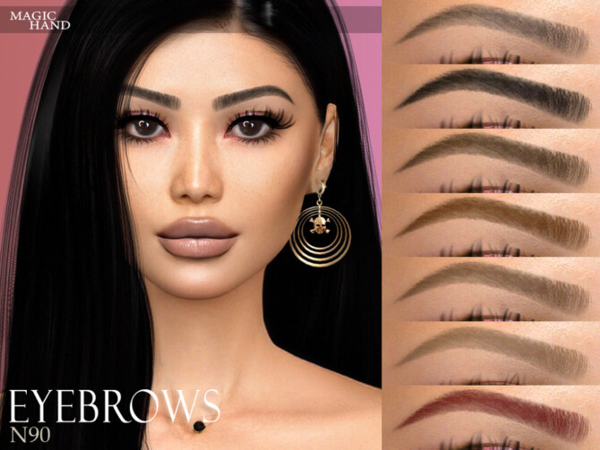 Sims 4 Eyebrows N90 by MagicHand at TSR