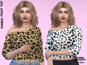 Animal Print Top by Pinkfizzzzz at TSR